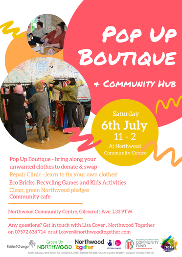 It's sunny -get 'new' free summer clothes Sat 6th July 11 - 2 Northwood Comm. Centre, Kirkby 
1. Sort unwanted clothes
2. Drop / bring them 2 the Centre
3. Join us on Sat to get your free new #outfitoftheday #kirkbyclobber <a href="/LisaCover12/">Lisa Cover</a> <a href="/BigLocalNwood/">Big Local Northwood</a> <a href="/HSKnowsley/">Home-Start Knowsley</a> <a href="/BridgeItKirkby/">Bridge-It Knowsley</a>
