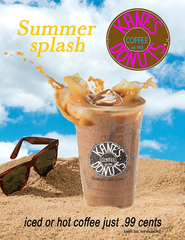 IT’S ONLY .99 CENTS !!! ANY SIZE ICED OR HOT!!! Time to enjoy a delicious Coffee at Kane’s Donuts!! #stumptown #summer #special #only99cents #thebest #saugus #boston #yelpboston #delicious #yummy #thebest