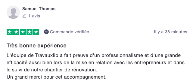 hemea_fr's tweet image. Chez @Travauxlib, on commence l'#été sur les chapeaux de roue ! 
Le palier des 150 #avis est atteint sur @Trustpilot ! Avec un 5/5 étoiles 🤩🤩🤩
9,5/10 c'est le top pour tous vos projets de #rénovation #extension, #surélévation, #architecture, #construction ! #avisvérifiés