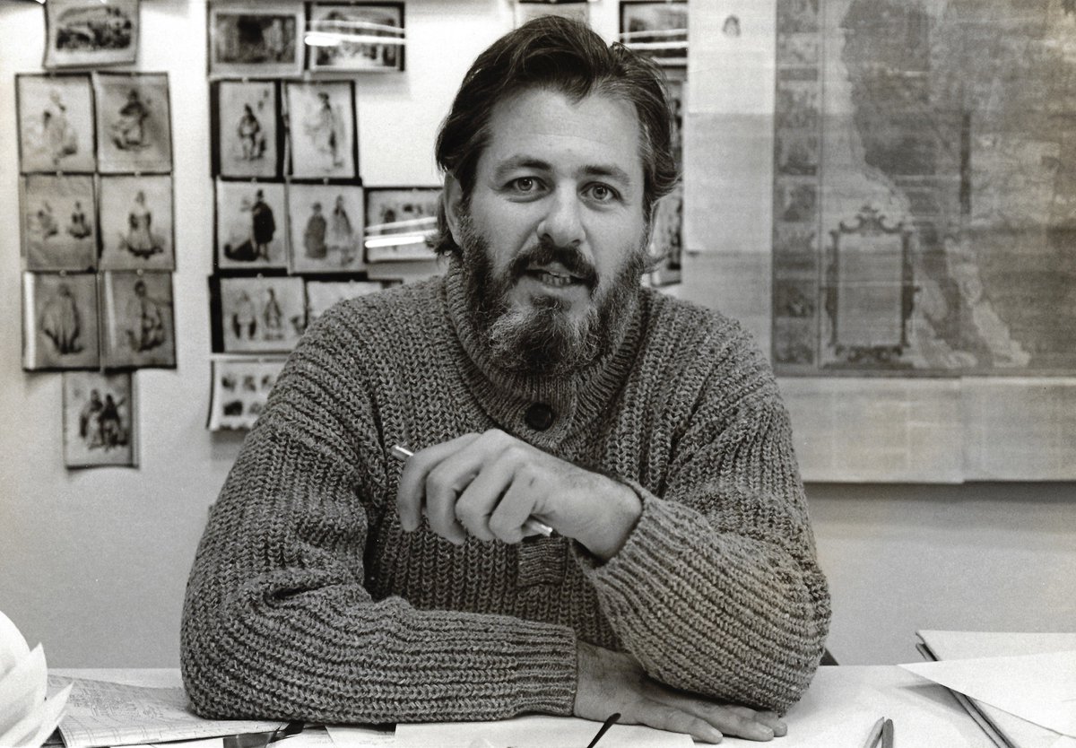 Photo of Richard Saul Wurman at approximately the time of the NYT article cited in the tweet