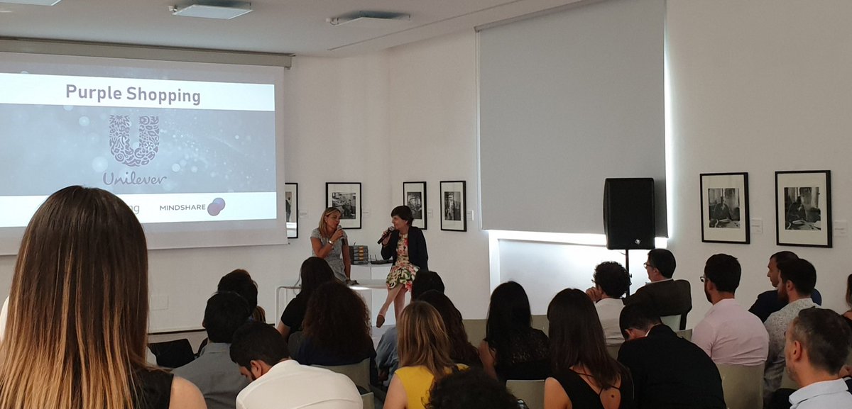 mindshareitalia's tweet photo. All'evento Purple Shopping di Roma, @AdriRips intervista Paola Saggese sull'esperienza di Unilever nell'e-commerce. Uno scambio di opinioni e riflessioni su quelle che sono le logiche digital per vendere e comunicare attraverso questo canale. #teammindshare #purpleshopping https://t.co/qJ3jkT289B