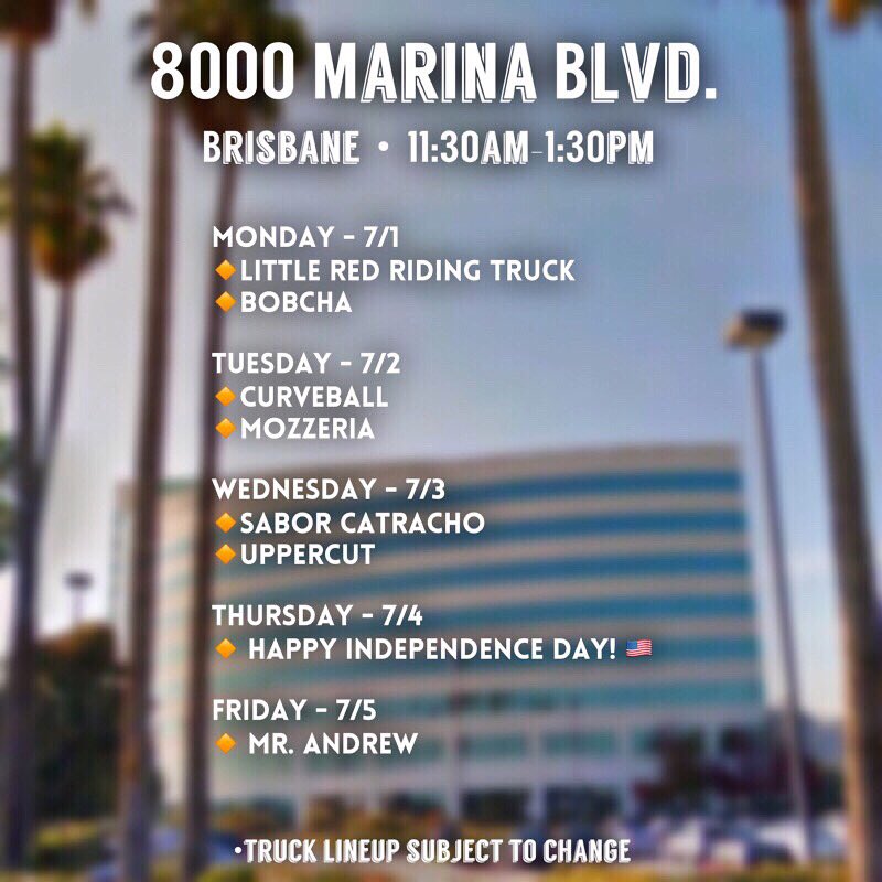 This week’s lineup: July 1- July 5