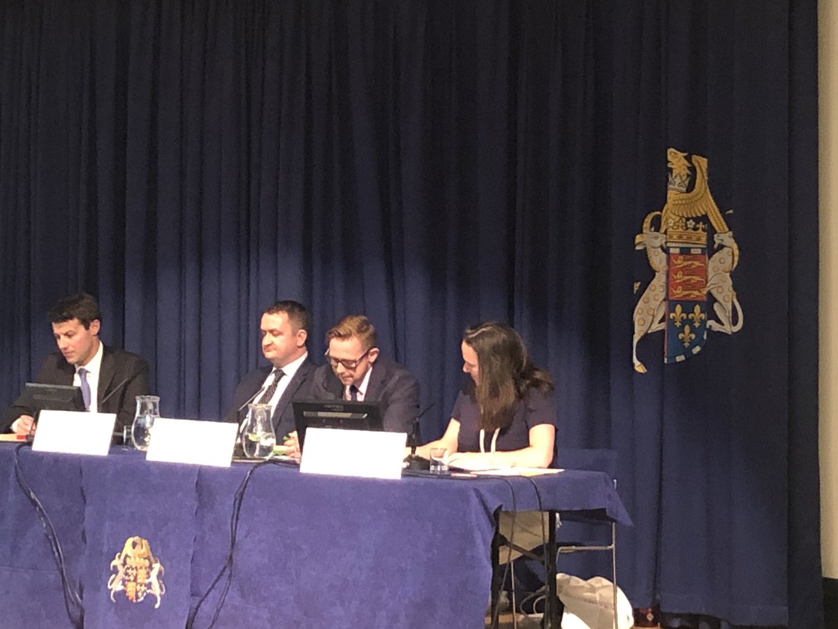 KateColleary's tweet photo. Another excellent session chaired by Rebecca Cousin of Slaughter and May. Discussing data breach litigation- injunctions as part of a data breach response plan. @Bupa shares its experience. Also, the use of fans as props is an inspired idea, as it’s pretty warm!! #PLBAC https://t.co/ouXJCsOKRs