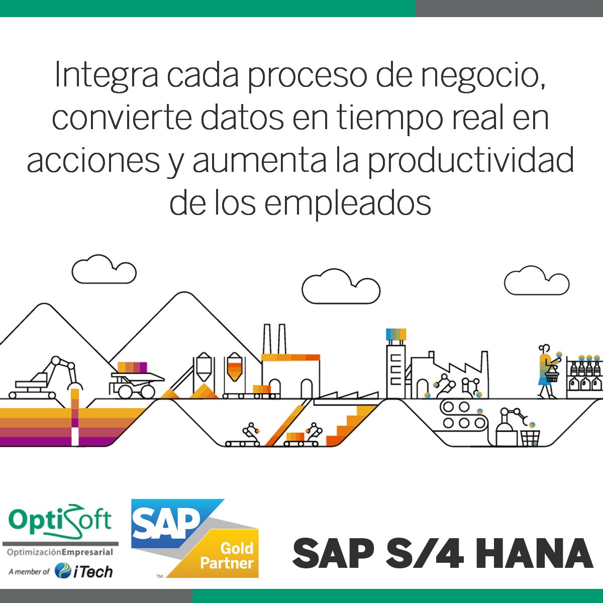 OptiSoft_SAP's tweet photo. Integra cada proceso de negocio, convierte datos en tiempo real en acciones y aumenta la productividad de los empleados —con la seguridad que usted espera de SAP—, permitiéndole así innovar, transformar e ir al frente.
#SAP #S4Hana #iTech #OptiSoft #EmpresaInteligente https://t.co/IuVig4GGjZ