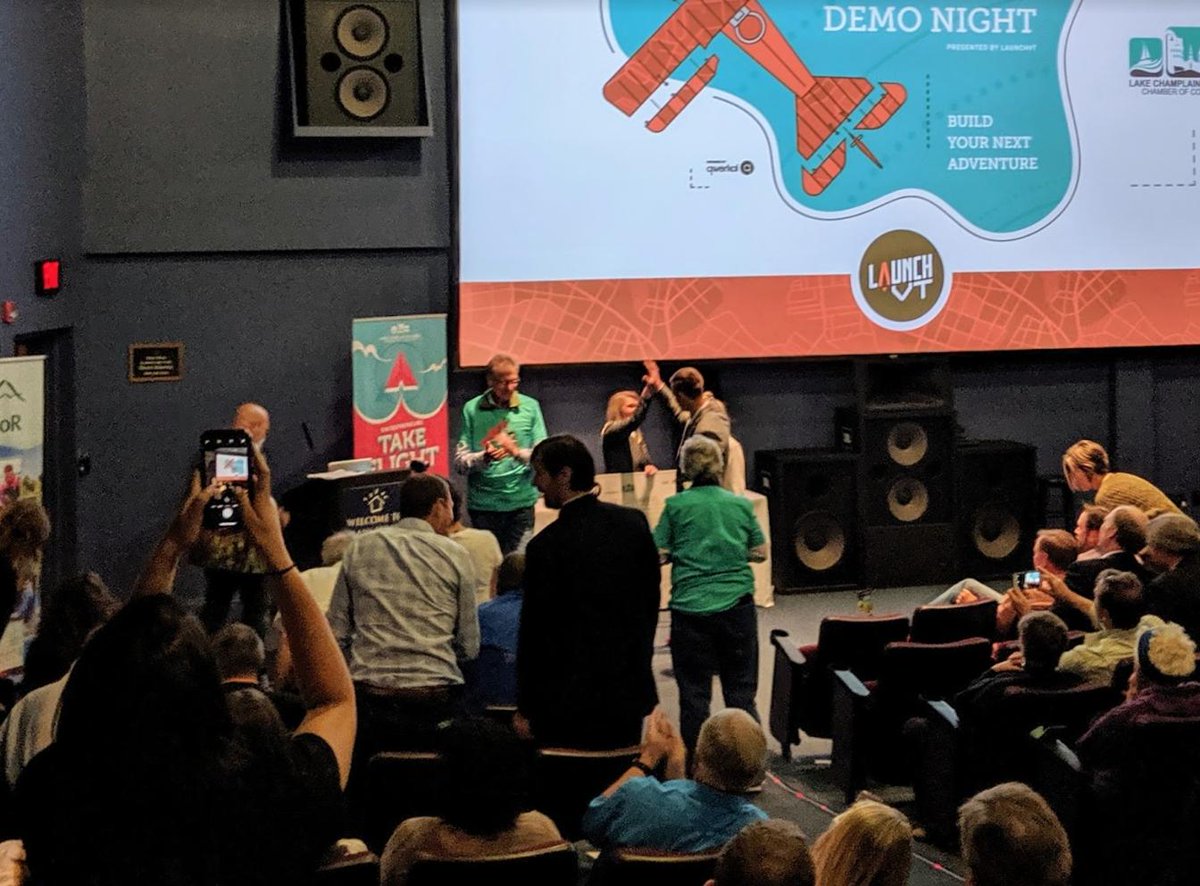 StrollRunner's tweet photo. Still reminiscing about #Demonight! #StrollRunner has such an exciting future - keep an eye out! @LaunchVT #startup #pitchcompetition https://t.co/e0A3sw26ht