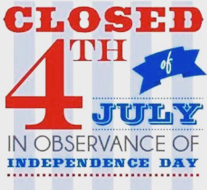 saltandlimeaz's tweet photo. We’ll be closed Thursday, July 4th so our staff can spend the holiday with their families. We’ll re-open Friday, July 5th at our regular hours. Wishing everyone a safe &amp; happy July 4th Holiday! #independenceday #july4th #americasbirthday #saltandlimeaz #salttequilalimerepeat https://t.co/lT9GrdnE7c