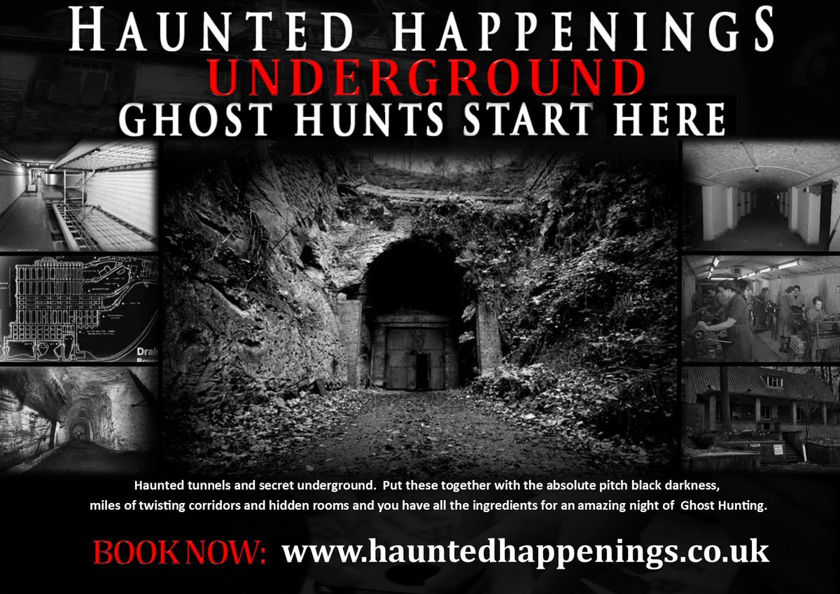 HauntedHapp's tweet image. 𝐇𝐀𝐔𝐍𝐓𝐄𝐃 𝐔𝐍𝐃𝐄𝐑𝐆𝐑𝐎𝐔𝐍𝐃
hauntedhappenings.co.uk

Secret underground spaces, The City of Caves in Nottingham and The Hellfire Caves. Just a few of the most haunted places in the UK. Join us for an overnight ghost hunt in some of the most feared underground locations.