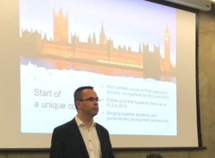 FranklinDVrieze's tweet photo. At the Certified Course on Post-Legislative Scrutiny (PLS), co-organized by @WFD_Democracy and @IALS_law, Dr. Rebecca Schultz from @OECD elaborates on the complementarity of Regulatory Impact Assessment (RIA) and PLS, ex-ante and ex-post legislative assessment. https://t.co/ISCrKiXafr