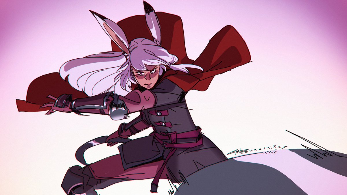 Colin 🍁 on X: Captain of the Guard, Lyna. #ff14 #fanart  t.co22sADHAL7Y  X