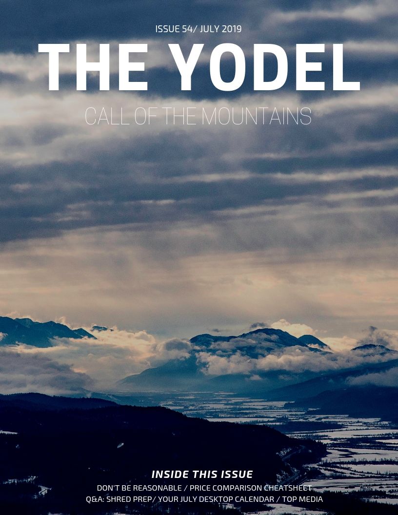 #TheYodel comes out tomorrow! Issue no.54: Don't Be Reasonable (You'll see why), Compare Pricing Cheatsheet, Q&amp;A: Shred Prep and more. Sign up HERE to get yours: bit.ly/2GaszZD