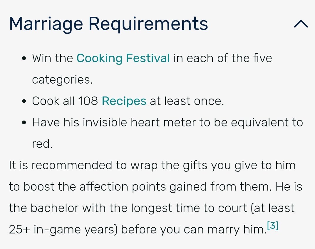 The gourmet in fomt only ever shows up to judge the cooking festival so you have to seduce him over the course of 25+ years