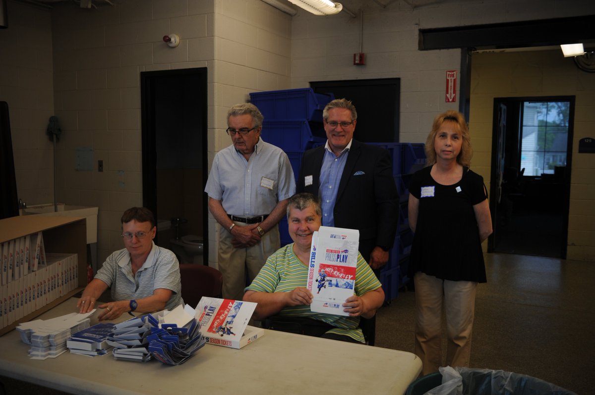 Special thanks to <a href="/legislatorbruso/">John Bruso</a> 
the <a href="/BNPartnership/">Buffalo Niagara Partnership</a> &amp; <a href="/ECIDANY/">Erie County IDA</a> for coming out to see what our folks <a href="/peopleincnews/">People Inc</a> do in the area of Contract Manufacturing with local companies like <a href="/Wegmans/">Wegmans Food Markets</a> <a href="/CintasCorp/">Cintas Corporation</a> <a href="/BuffaloBills/">Buffalo Bills</a> and several more.