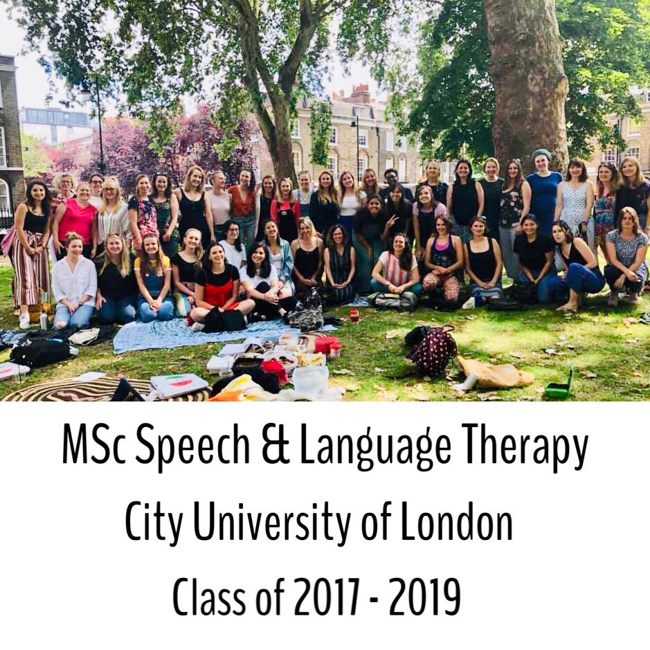 Today marked our last ever day at university! Honestly don’t know where the last 2 years have gone! But we did it! 😀🎉🎓 @CityLCS #MyStudentSLTDay #SLT2B #WeSpeechies #SLPeeps #Cityuniversity #masters #endofachapter #speechandlanguagetherapy