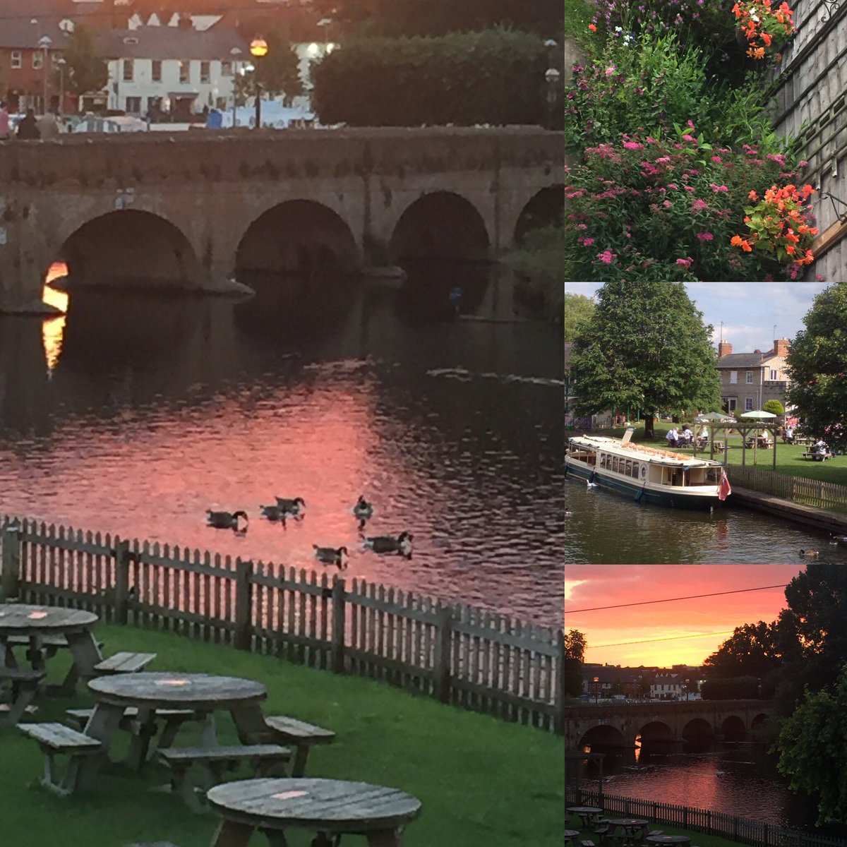 Feeling so blessed to live and work in this unique location #sunsetoverstratford #riveravon #summerevenings #uniquelocation #joinustomorrow #creamtea #homebaking