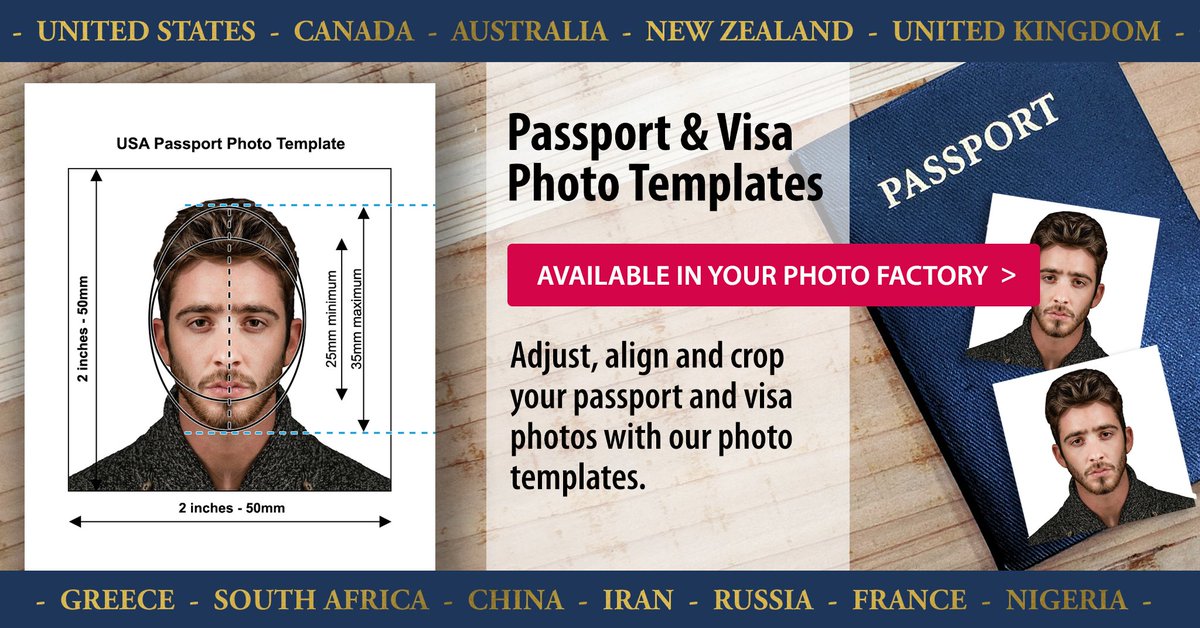 These templates make it easier than ever to offer passport &amp; visa photos for your customers.

#passportphotos #passportphotosonline #visaphotos
