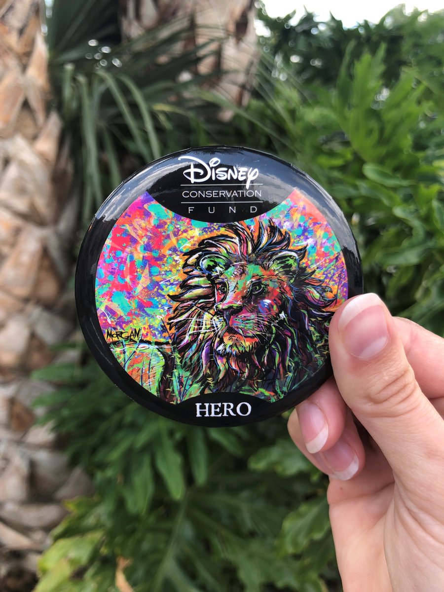 DisneyConserves's tweet image. We’re roaring with excitement: we recently debuted @DisneyAnimals Conservation Hero buttons featuring all-new artwork at select locations at Disney's Animal Kingdom and Disney's Animal Kingdom Lodge! #TheLionKing #ProtectThePride