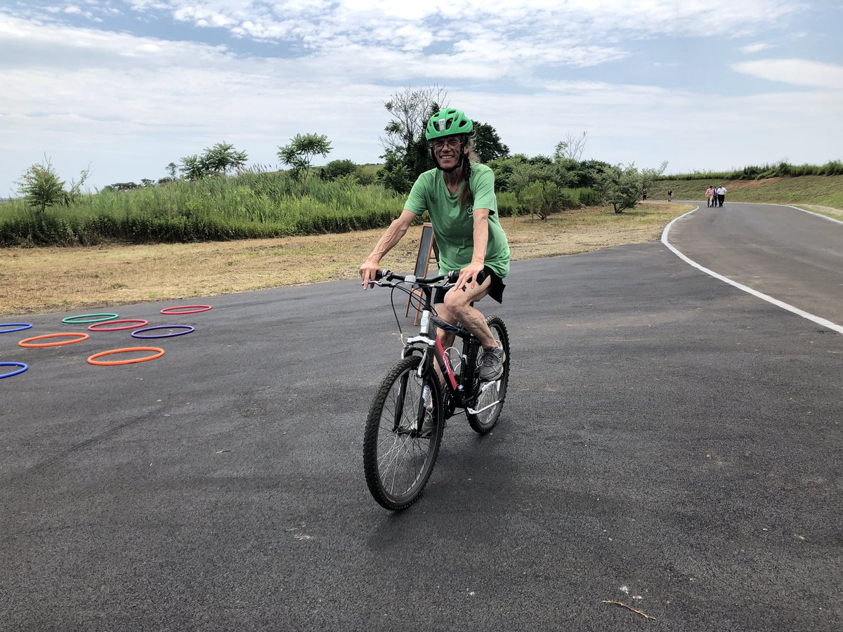 bikenewyork's tweet image. Look who just had to test out the new #BikeLibrary at #ShirleyChisholm State Park! The park is now open to the public and everyone is welcome to check out a bike, ride the trails, and enjoy the views of #JamaicaBay!
