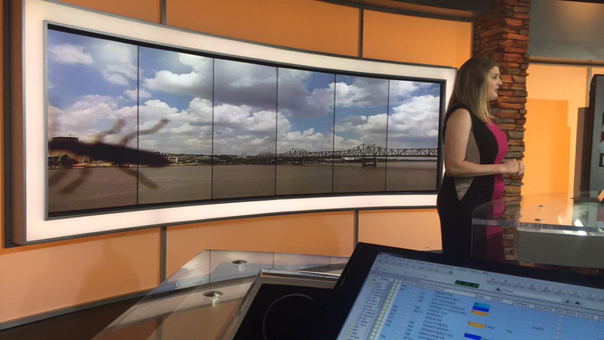 Jesse_Guinn's tweet photo. The hot weather isn’t the only thing “bugging” @AlexMenkeTV during 25 News at Noon. 😂 https://t.co/auJMg7mUlB