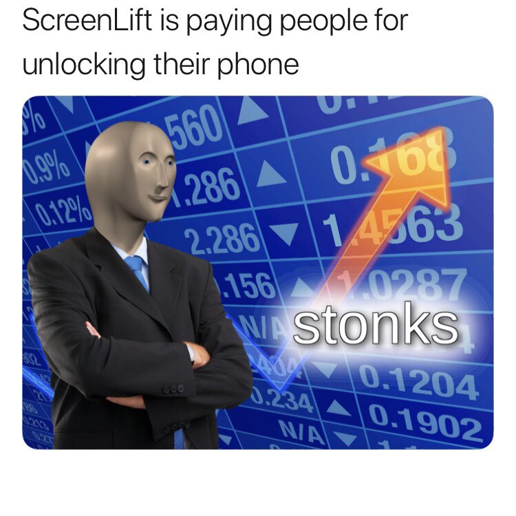 screenliftapp's tweet image. Cannot find an easier way to make money for no effort &amp;amp; no investment 🤯🤙#screenlift #dankmemes #stonks #earneasymoney #sidehustle #moneyrewards