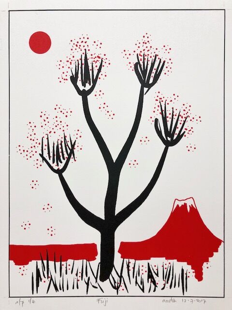 SnappedM's tweet image. Martin Briggs is a painter printmaker. His current focus is landscape, working on a project based in Wentwood Forest. This is influenced by a close study of Van Gogh’s drawing, painting and letter writing. Come and say hello on Saturday from 11am 🐯
  @ThePrinthaus @SnappedM