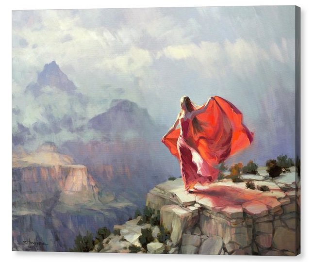 'Go ahead,' she said. 'Hit me with your tempest. I will stand strong and outlast you.' Storm Maiden, canvas art print from Steve Henderson Collections -- bit.ly/2LAj3jR
#storm #grandcanyon #maiden #imagination #strength #challenge #homedecoridea #southwest #art