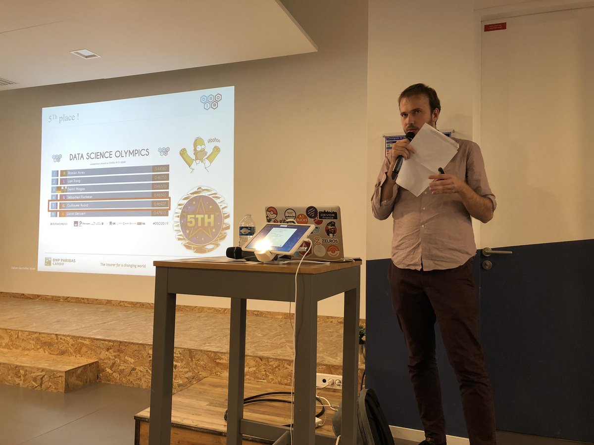 Guillaume, 5th at the Data Science Olympics presents us why he came to the challenge #DSO2019 <a href="/ActuIAFr/">Actu IA - Intelligence Artificielle</a>