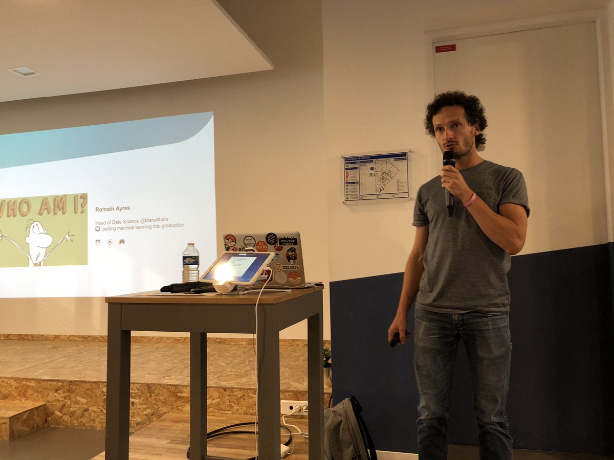 Romain Ayres, winner of the Data Science Olympics, is presenting his solution #DSO2019 <a href="/romainayres/">Romain Ayres</a> <a href="/ActuIAFr/">Actu IA - Intelligence Artificielle</a>