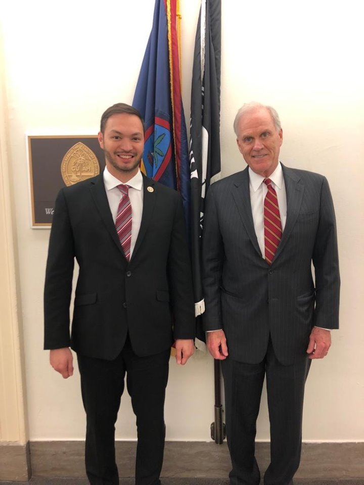 Great meeting with Secretary of the Navy Mr. Richard Spencer.
We had discussions ensuring that Guam builds goodwill between the community and the military. Our offices will be working on legislation to help build high paying, sustainable multi-million dollar industries Guam.