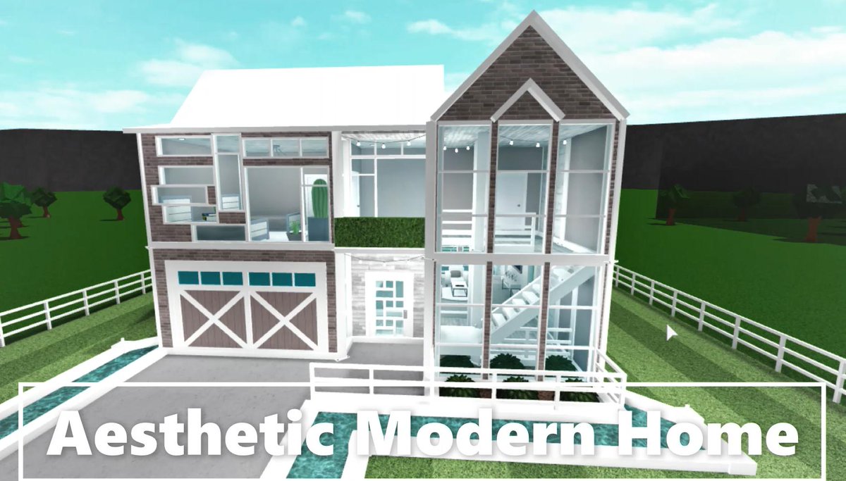 Two Story Aesthetic Bloxburg Houses 2 Story