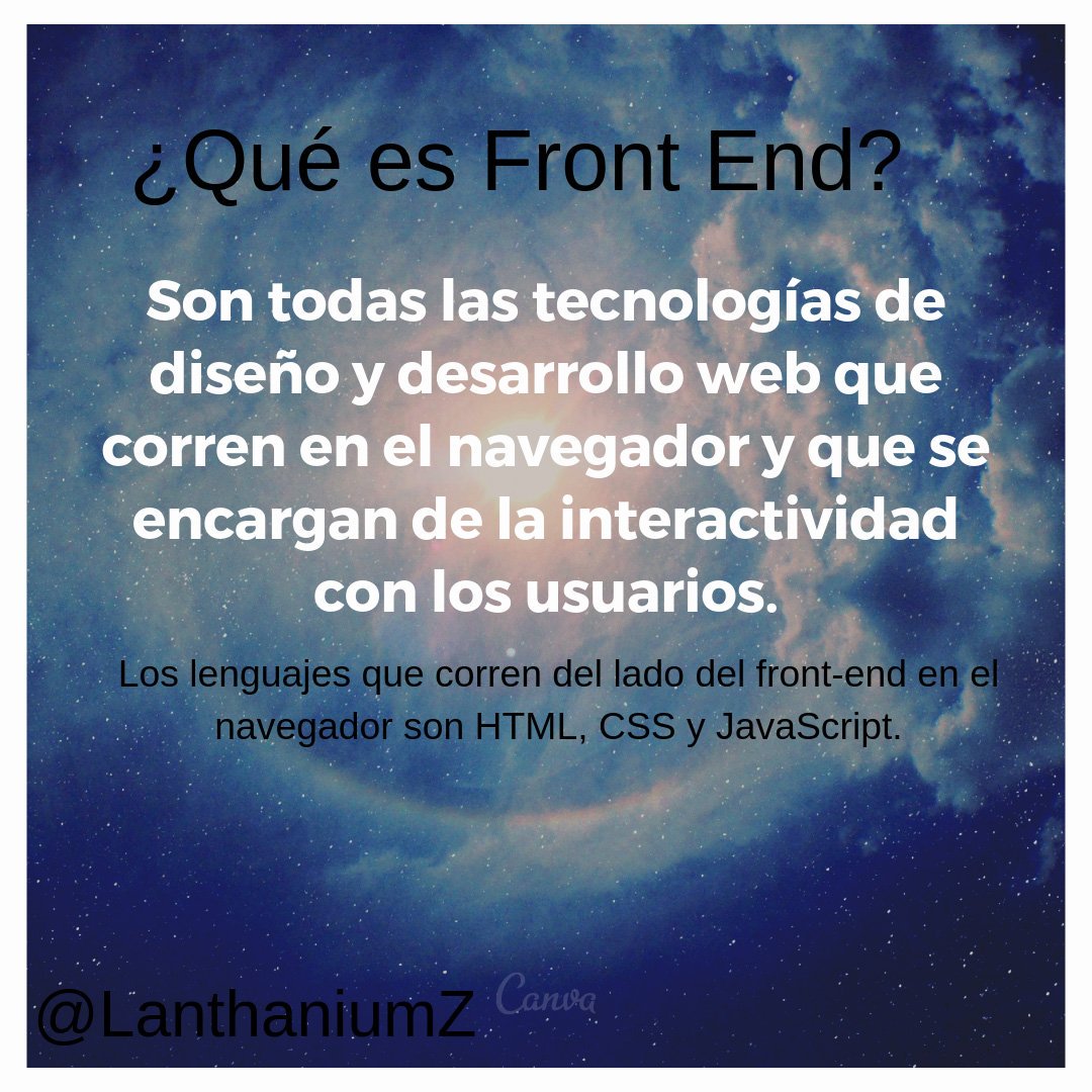 yosefambel's tweet image. Qué es el desarrollo web del lado del front-end?

#desarrolloweb #desarrollofrontend #lanthaniumz #programming #programacion