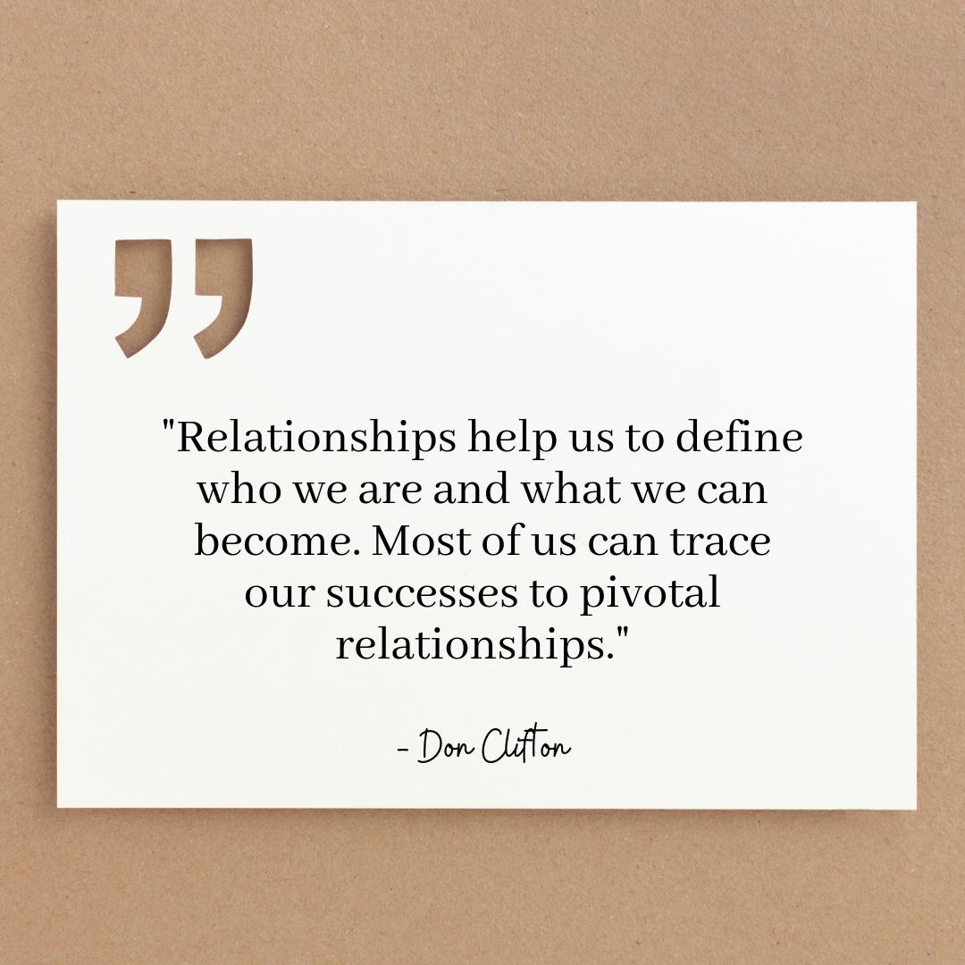 Don Clifton couldn't have said it better. Who comes to mind when you read this?