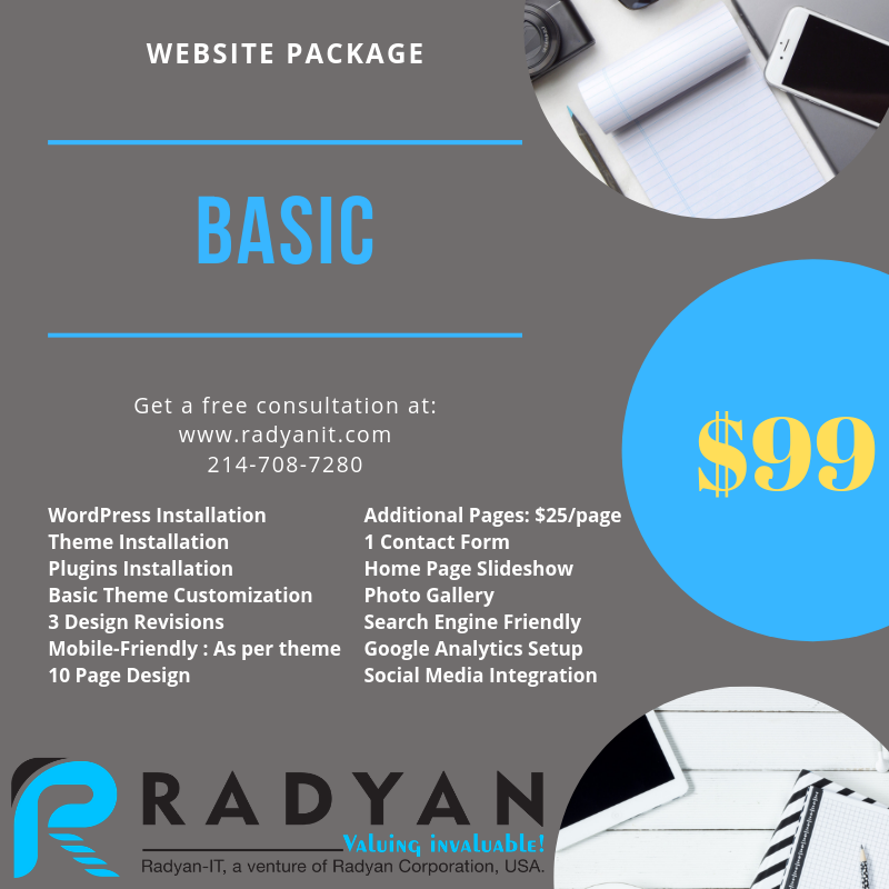 radyanitinc's tweet photo. Website package...
Know all our services -> https://t.co/Scn9vp0u7o
#Webdesign #SocialMediaManagement #freeconsultation #basic #designer https://t.co/OZSabjOxSj