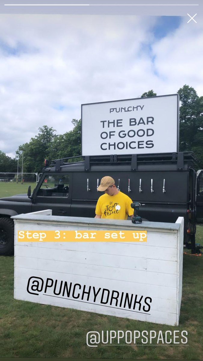 Throwback to one of Larry's gigs this summer! This is him, serving Punchy Drinks, <a href="/SummerSocialLDN/">Summer Social LDN ☀️</a> - one of our favourite days out! Can't wait to see you there next year! #summersocial #london #LandRover