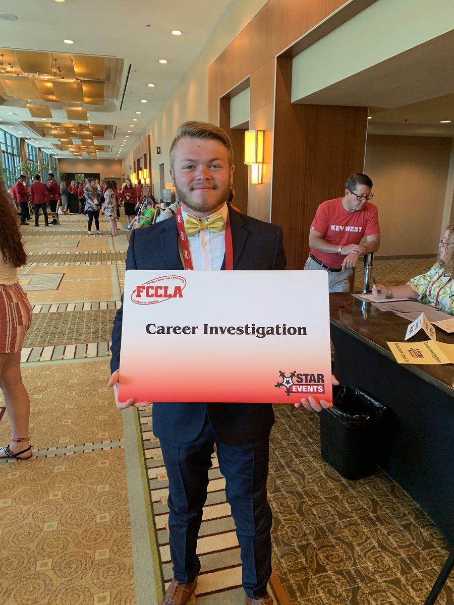 MrsSherryAlmand's tweet photo. Good luck Dalton. He’s competing in Career Investigation. He’s presenting the career pastoral counselor. https://t.co/AD4sTiFqDu