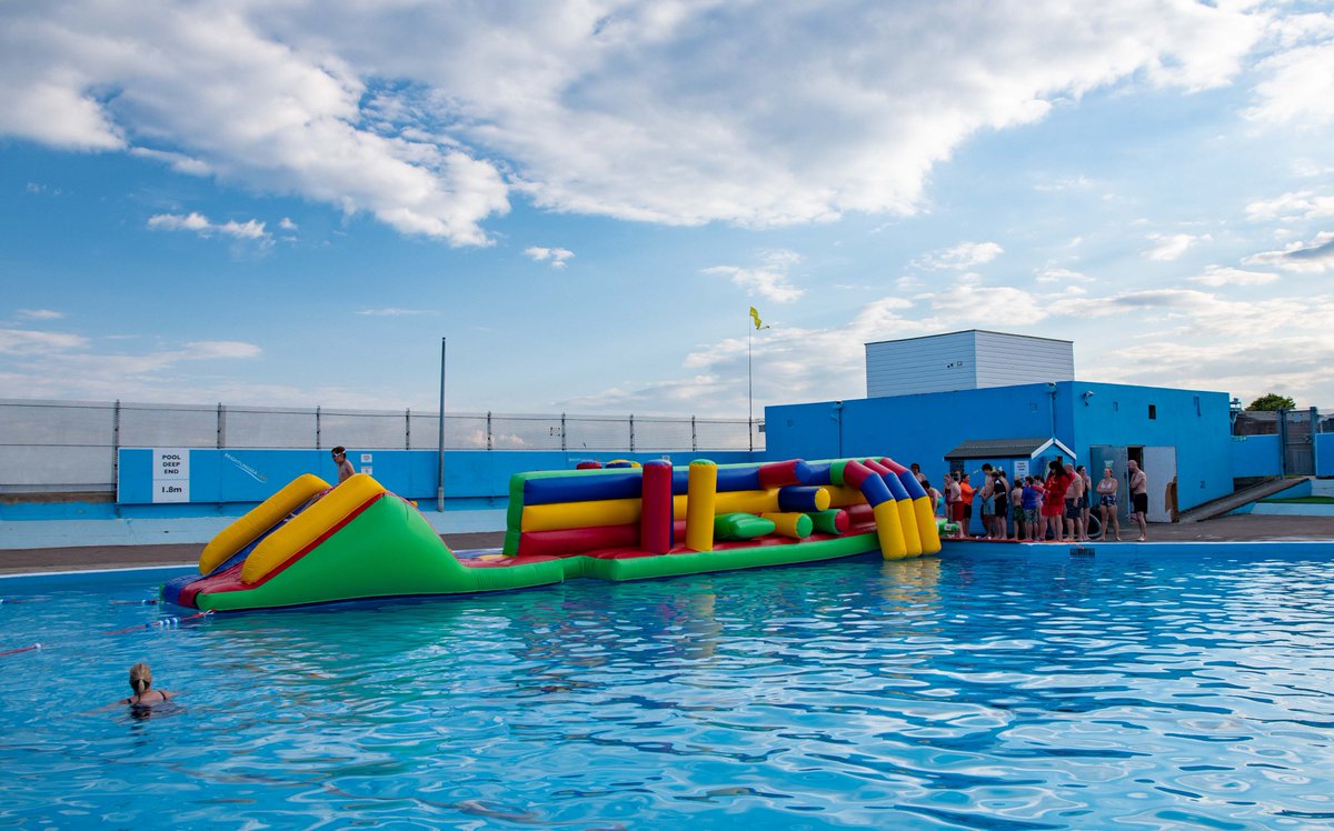 To everyone who dug deep and gave so generously - THANK YOU - Our new inflatable is here - Ask at the lido about birthday parties etc. #Brightlingsea #lido #inflatable #fun