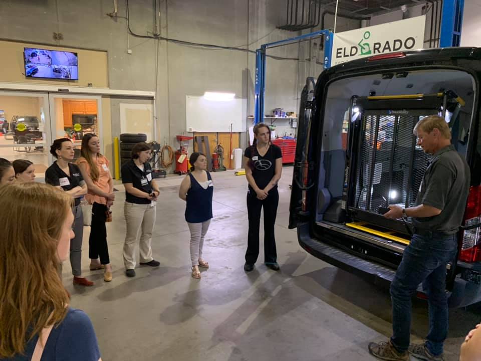 CSM_Omaha's tweet photo. Level 5 occupational therapy students learned all about adapted vehicles from the experts at Mobility Motoring yesterday. We are so fortunate to have great community partners! #CSMOT https://t.co/vIGL4pd6ru
