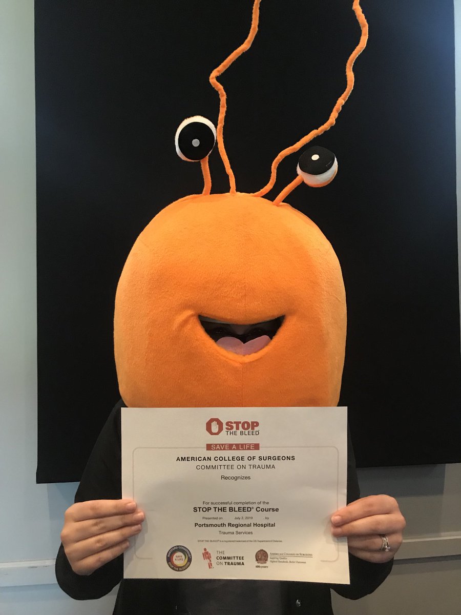 Even Sea creatures can learn to Stop the Bleed #havingfun ⁦@PortsmouthReg⁩ ⁦<a href="/SeacoastSciCtr/">Seacoast Science Ctr</a>⁩ ⁦<a href="/StopTheBleed/">STOP THE BLEED®</a>⁩