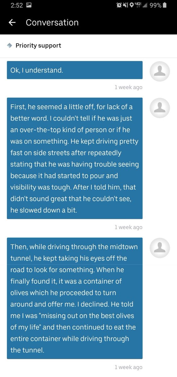 maxine_emme's tweet photo. @Uber_NYC 1/ I had a super sketchy ride. Emailed support about it. They gave me a $6.94 credit to use for future ride. No discipline to the driver who royally creeped me out. The person who I spoke with picked the most insignificant part of the ordeal to focus on (the fact that https://t.co/zeowZV12c5