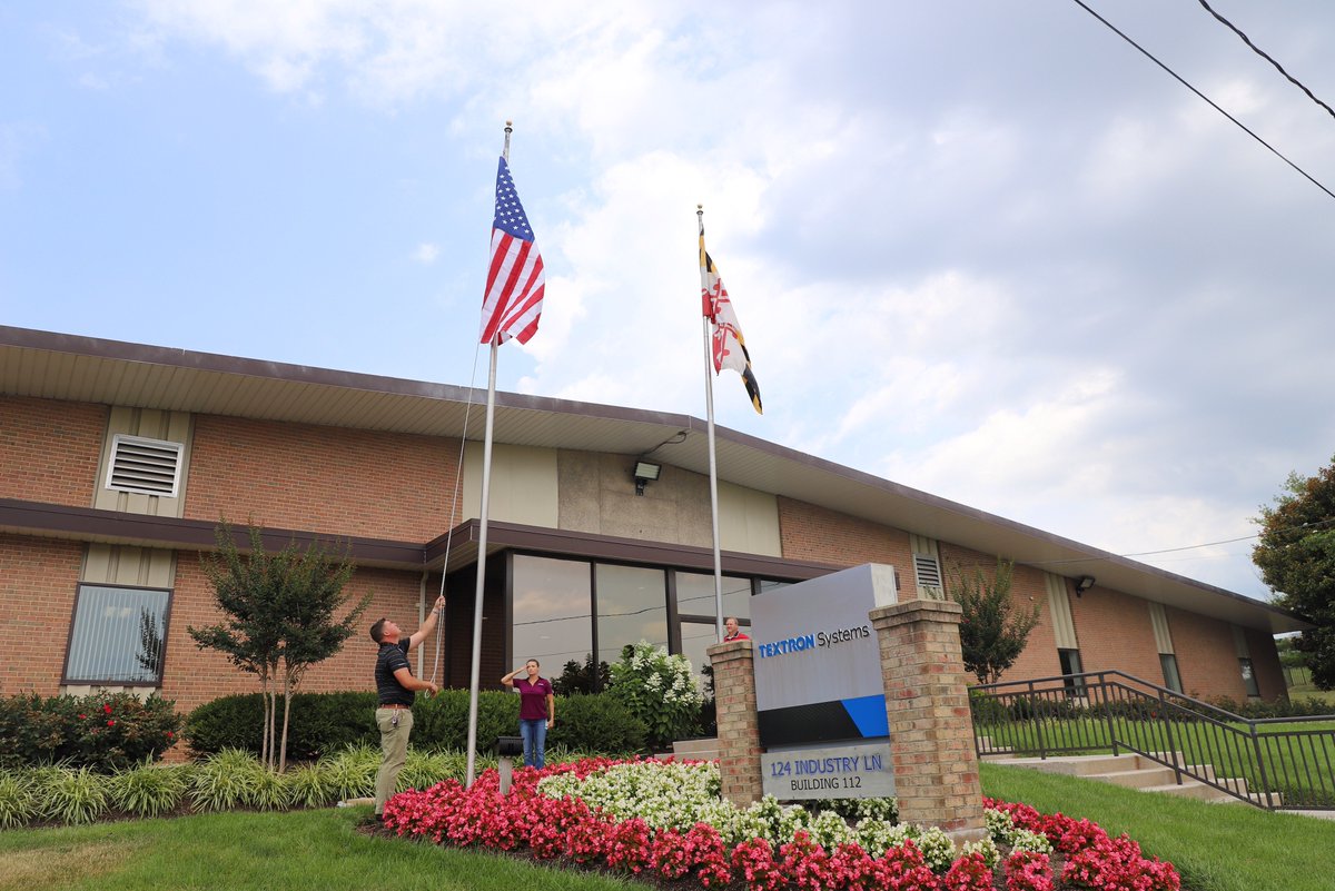 TXTSystems's tweet photo. Today, members of Textron Systems' Veterans Network, an employee resource group, held a flag exchange ceremony at our Hunt Valley locations. We have new flags flying just in time for the 4th of July!
#veterans #veteransnetwork #textronsystems #flagexchange https://t.co/5v75S1Tq1G