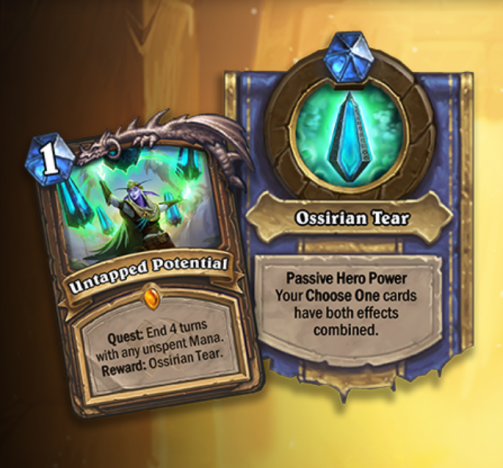 LastTurnHS's tweet photo. Quests are BACK!

#SaviorsofUldum Spoiler: Untapped Potential

#spoilers #Hearthstone #howaboutaquest https://t.co/688i8EHf2L