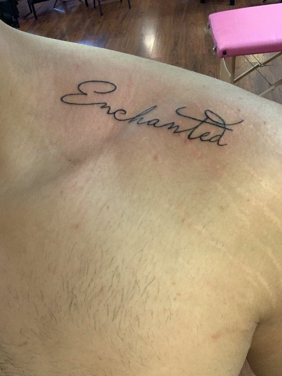 Hey @taylorswift13 @taylornation13 although I always wanted this tattoo, but since what’s happening now it is quite a perfect timing #inked #laink #tatto #taylorswift #WeStandWithTalyor #enchanted #taylorswifttattoo #losangles #swifties