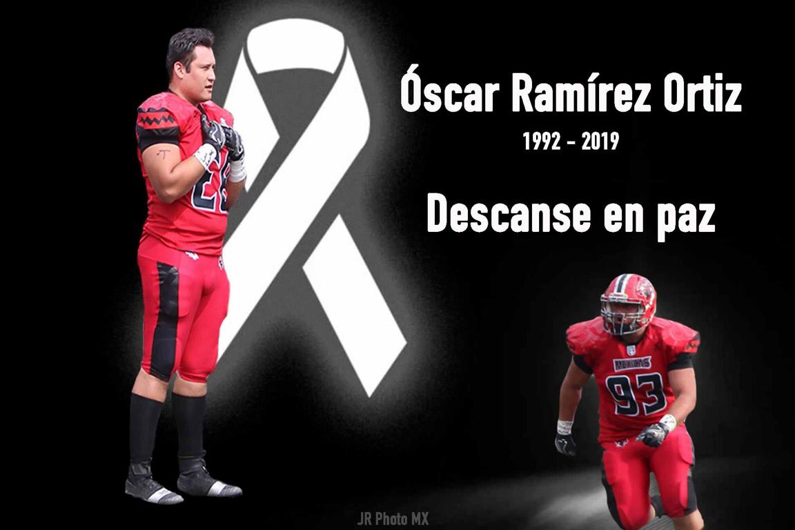 JRPhotoMX's tweet photo. JR PhotoMx se suma a la pena que embarga a la familia Ramírez Ortiz por el sensible fallecimiento de #OscarRamirez, jugador y capitán del equipo @MexicasLFA #93
Descanse en paz. https://t.co/HAtFt02kii