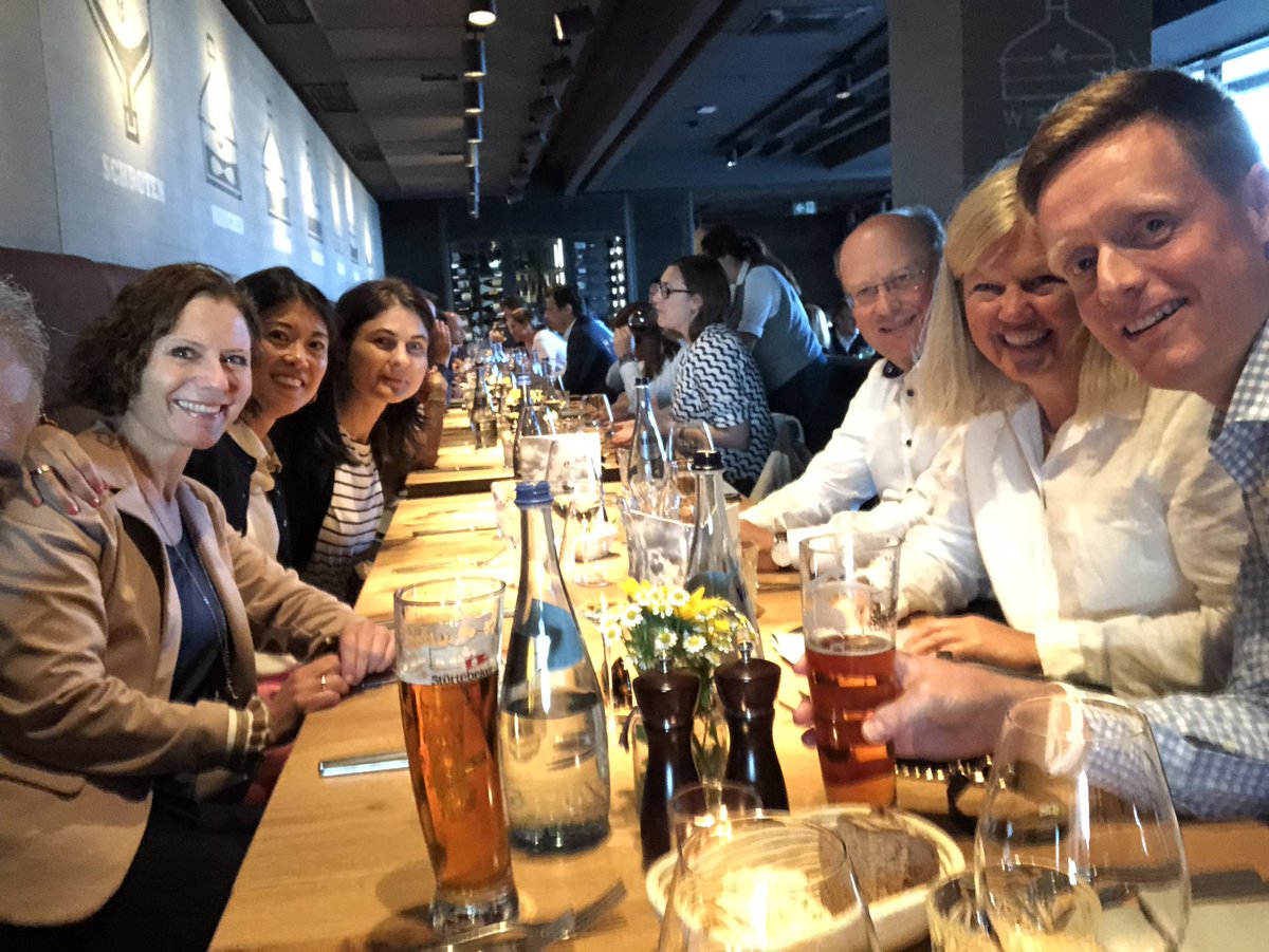 Great dinner with MER Team