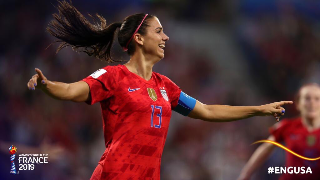 Nice goal <a href="/alexmorgan13/">Alex Morgan</a> on your 30th birthday! Happy birthday ⚽️
#soccer #AlexMorgan #FIFAWomensWorldCup19