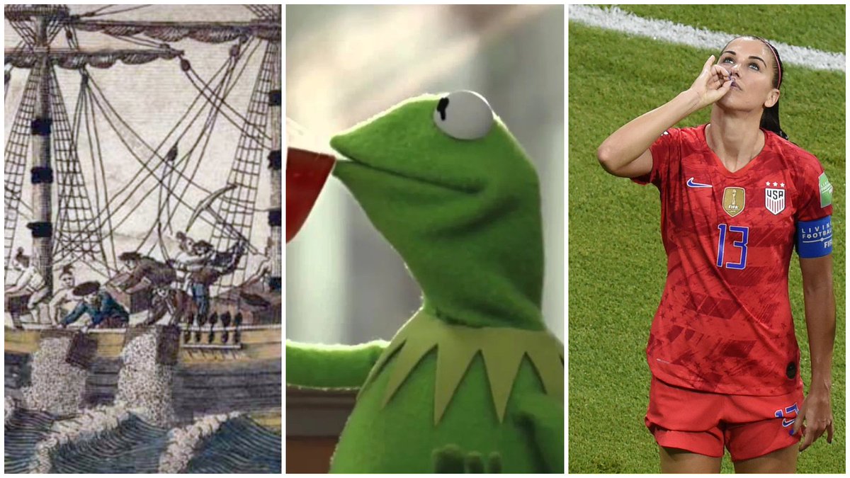 NBCSportsSoccer's tweet photo. And now, an original exhibition: GREAT MOMENTS IN TEA HISTORY https://t.co/3IieFkVRDo