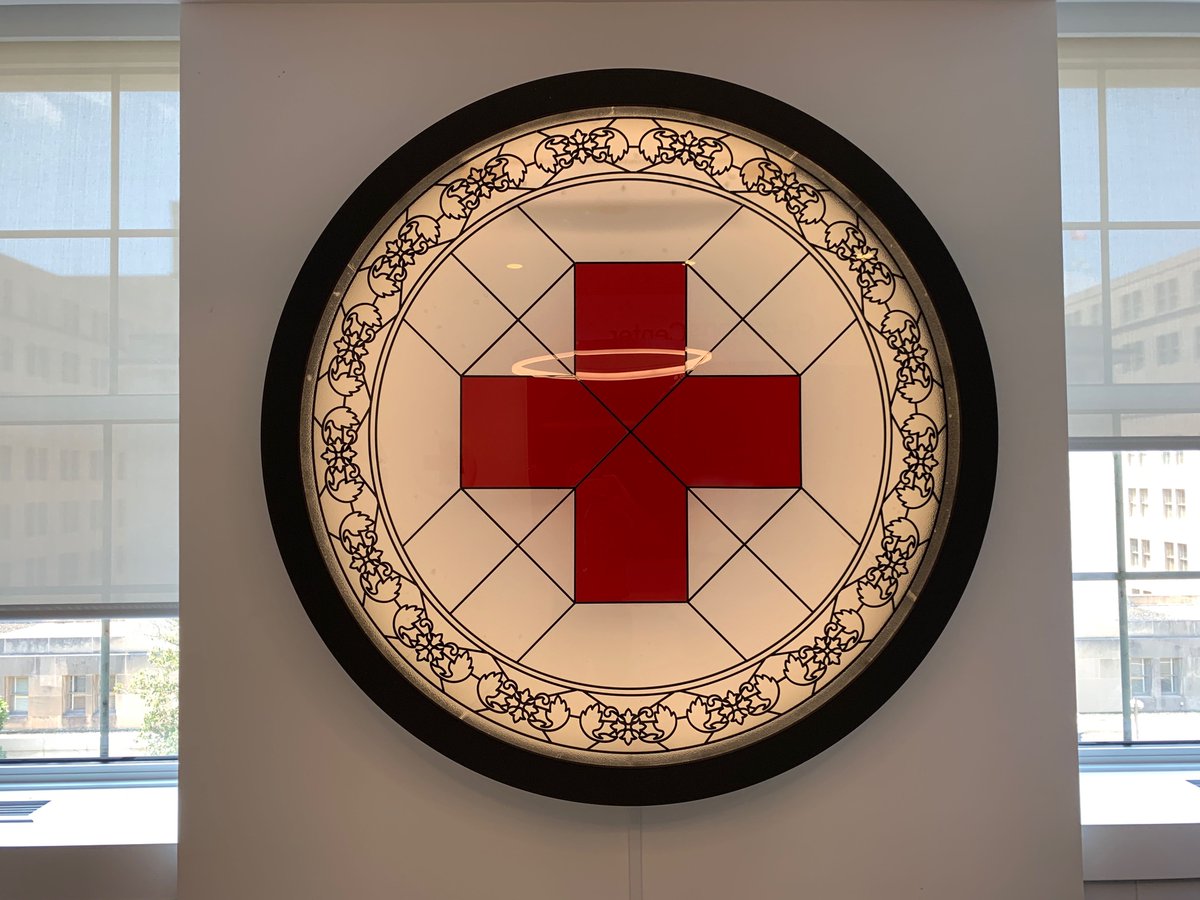 When your office picks up its own @GameOfThrones stained glass memento from #SXSW2019. @RedCross #GiveBloodNow #BleedFortheThrone