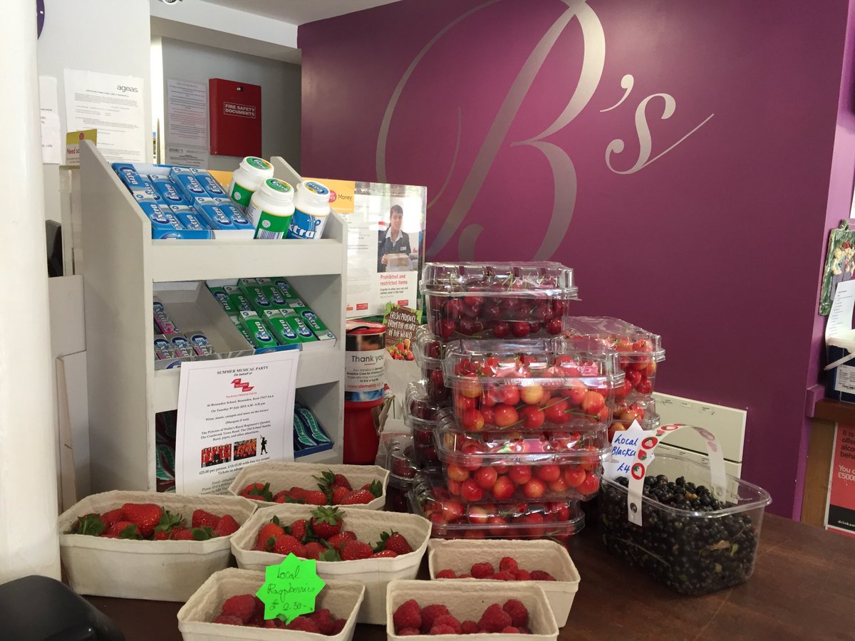 Local fruit galore fresh at the Shop!  Do pop in