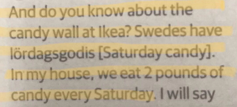JoeMiscavige's tweet photo. Instituting a new rule in my house, stat. Thanks @SwedeninUSA for the idea & @Katherine4a for flagging this #lördagsgodis #SaturdayCandy https://t.co/b8orw1Jwwy