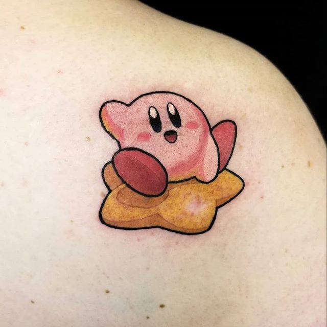 1 Gamer  Anime Tatts on Instagram kirby tattoo done by  88worldcokr To submit your work use the tag gamerink And dont forget  to share our page too sponsoredartist