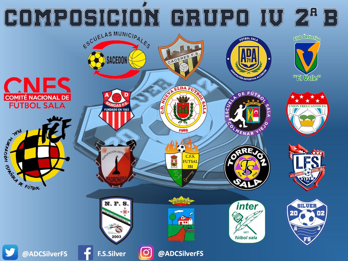 ACDSilverFS's tweet photo. Composición G. IV de 2ª B.
#silver #futsal #leganes
@SacedonFs @AdbargasOficial @ADMadroneraFS @NavalmoralFS @CaceresUExFS @cd_nuevaelda_fs @FutsalIbi @CdMejorada @efscolmenar @torrejonsala @InterMovistar @CDEElValle @trescantosfs @CDLeganesFS #ADAlcorconFS https://t.co/Jwi0jglg4t